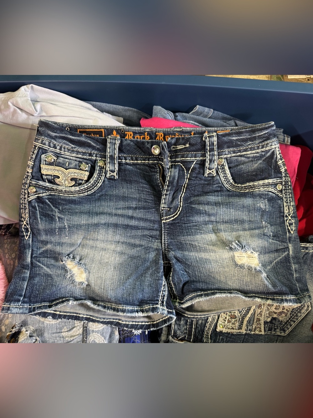 Women’s Rock Revival Jean Shorts